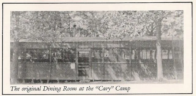 The original Dining Room at the Cary Camp