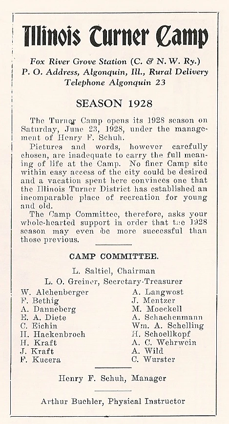 1928 Program page 1